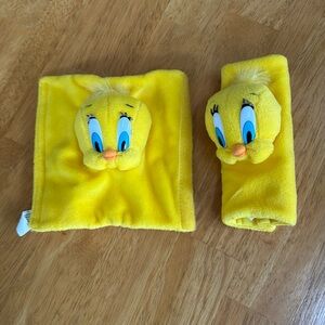 🛑✋Tweety Cushioned Velcro Seat Baby Belt Protector Car